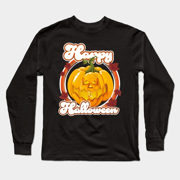 Happy Halloween Long Sleeve T-Shirt by nickemporium1